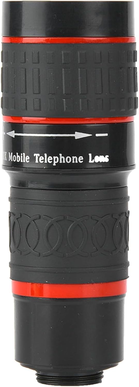 Acouto 20X Telephoto Lens, Long Focus Zoom Telephoto Lens with Clip for Smart Phone Tablet PC Black - Image 8