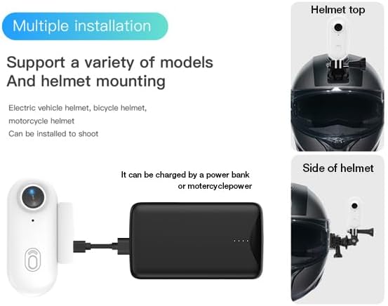 H8 64GB 4K Thumb Action Camera, Mini Body Cameras, Wearable Pocket Vlogging Camera, Multiple Accessory Mount Anywhere Small Portable Hands-Free Helmet Cam for Work, Cycling, Travel, Pet Walking - Image 9